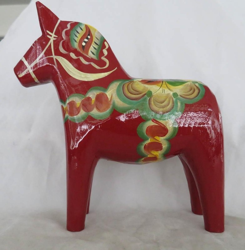 6 Inch Red Dalarna Sweden Dala Horse