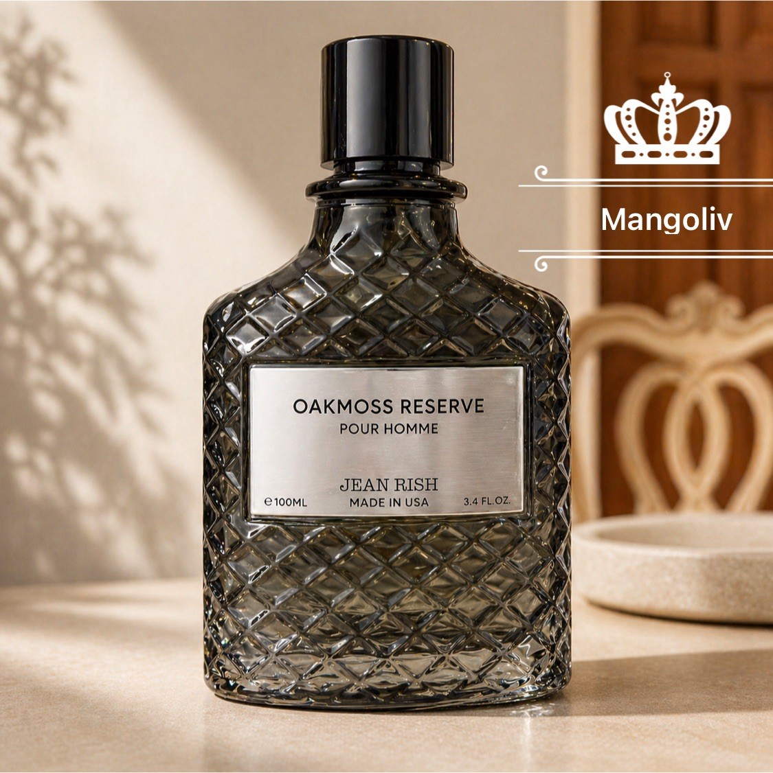 Oakmoss Reserve By Jean Rish Eau De Parfum For Men 3.4 oz 100 mL