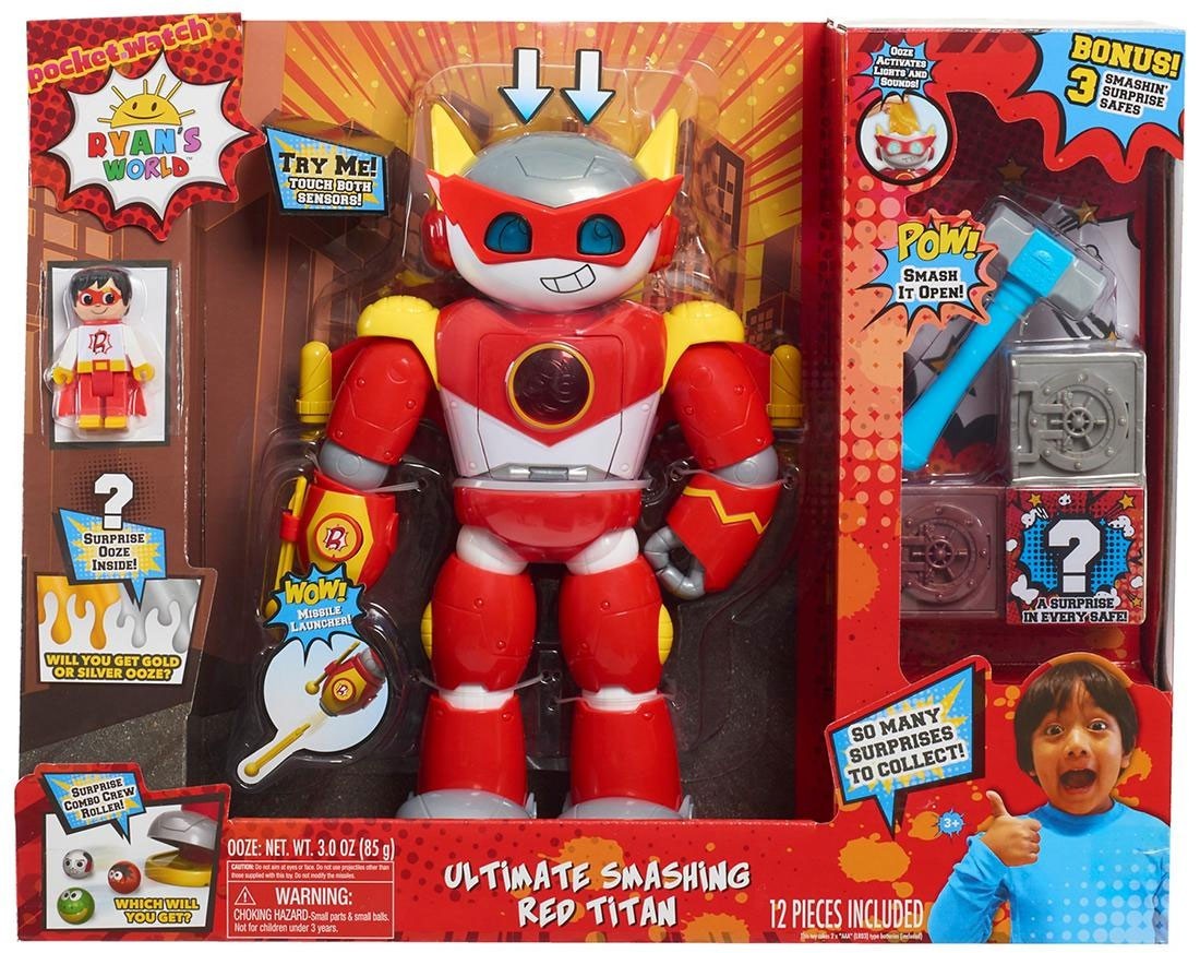 Pocket Watch Ryan's World Ultimate Smashing Red TITAN Figure for