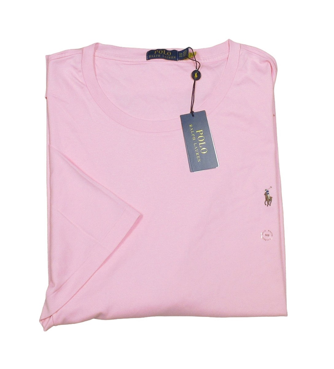 Polo Ralph Lauren Big & Tall Pink Solid Interlock Short Sleeve T