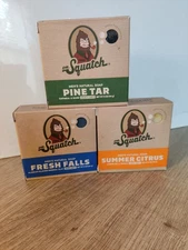 Dr. Squatch 3 Pack Men's Natural Soap , Pine Tar, Summer Citrus, Fresh Falls New