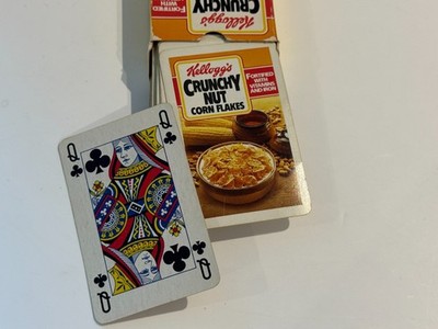 Spielkarten 1986 Kellogg's Crunchy Nut Corn Flakes | 52 Karten | Schnelle Lieferung
