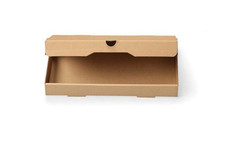 W PACKAGING WPFB14X7KE 14X7X1.5 Plain Kraft/Kraft Flatbread Pizza Box, E-Flute 