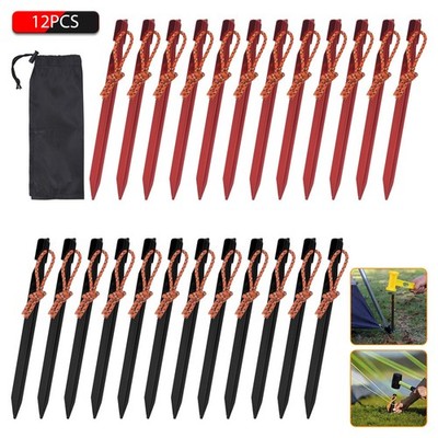 12x Ultraleicht Camping Heringe Heavy Duty Aluminium Legierung Zelt-Heringe 18cm
