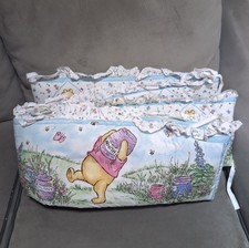 Vintage Winnie The Pooh Crib Padding 1995 Disney Cartoon Nursery Baby Bear