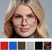 ThinOptics FrontPage Brooklyn Reading Glasses with Milano Case