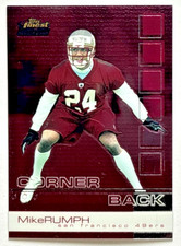 Mike Rumph 2002 Topps Finest Rookie Card #100 San Francisco 49ers RC Vintage. rookie card picture