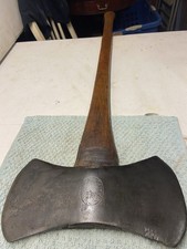 Vintage Cayuga Barker, Ross, And Kimball Double Bit 3-2 Cruiser Axe