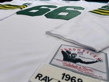 RAY NITSCHKE **XL* 1969 NFL 50TH ANNIV.  PACKERS THROWBACK, SEWN NEW!