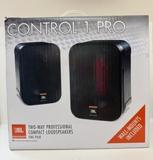 Set 2 JBL Control 1 Pro Speakers w/ Wall Mounting Brackets - Brand New