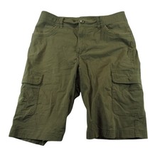Boy Scouts of America Boys Cargo Shorts 18 x 10 Olive Green Stretch Cotton Nylon