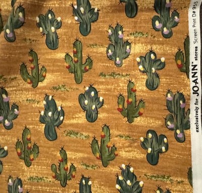 JoAnn Fabrics- Desert Cactus Quilting and Crafting Cotton Fabric 2.5 Yards