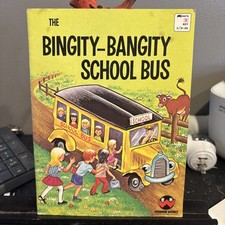 Vintage 1987 The Bingity Bangity School Bus Children's Book Paperback 