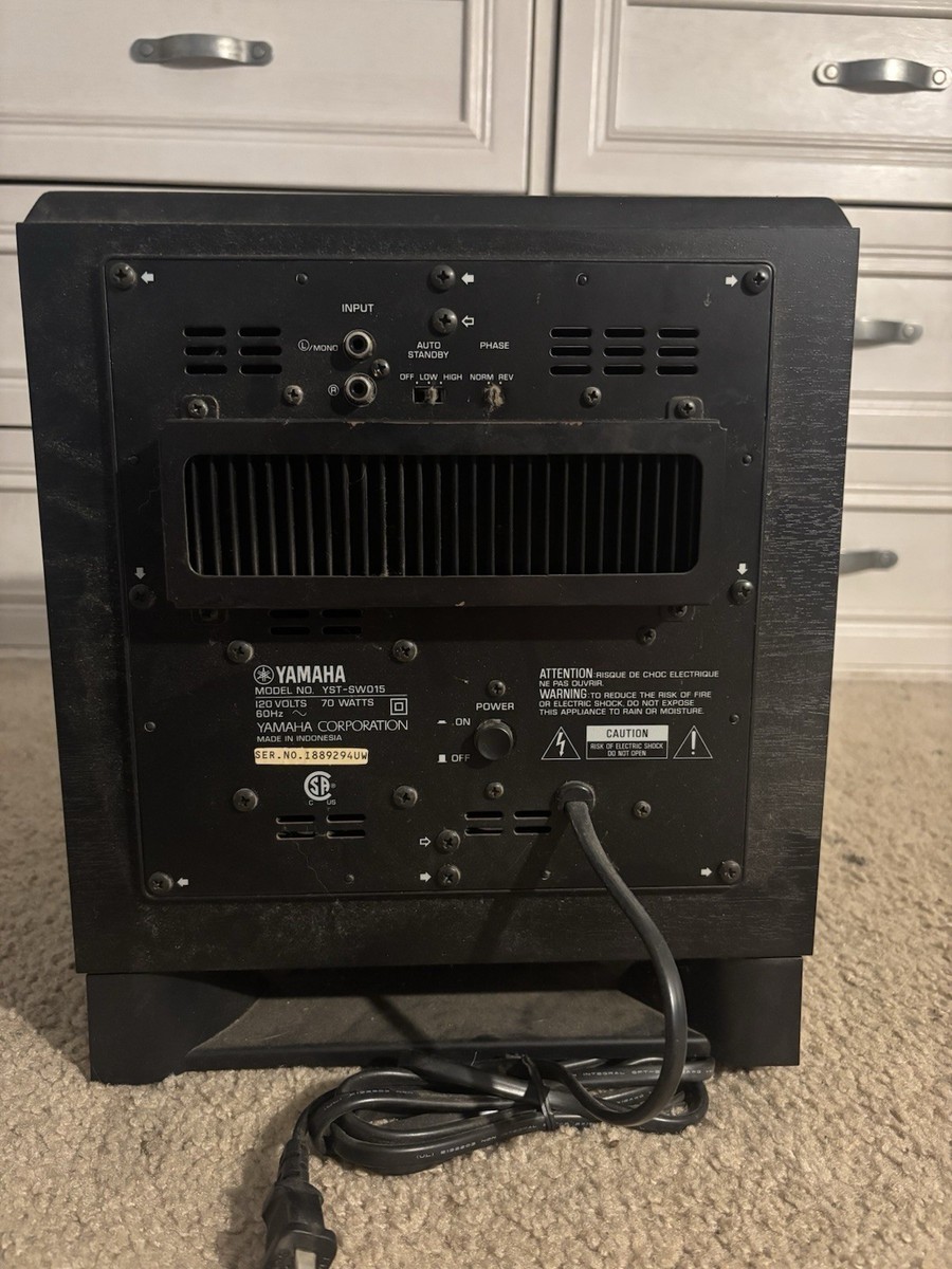 【通電OK】YAMAHA YST-SW015 サブウーファー Yamaha YST-SW015 Powered Subwoofer for sale online | eBay