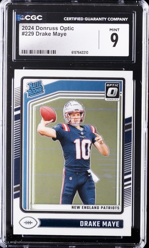 2024 PANINI DONRUSS OPTIC #229 DRAKE MAYE ROOKIE RC CGC 9