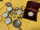 Vintage Watch Lot Bulova Elgin Timex Benrus Pocket Watches Antique Parts Repair