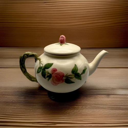 Vintage Franciscan Desert Rose Teapot and Lid Made in California 1950s