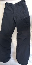 Teen Burton Snow Pants Youth Size XL Black Cargo Pocket 28x28 Dry Ride US18