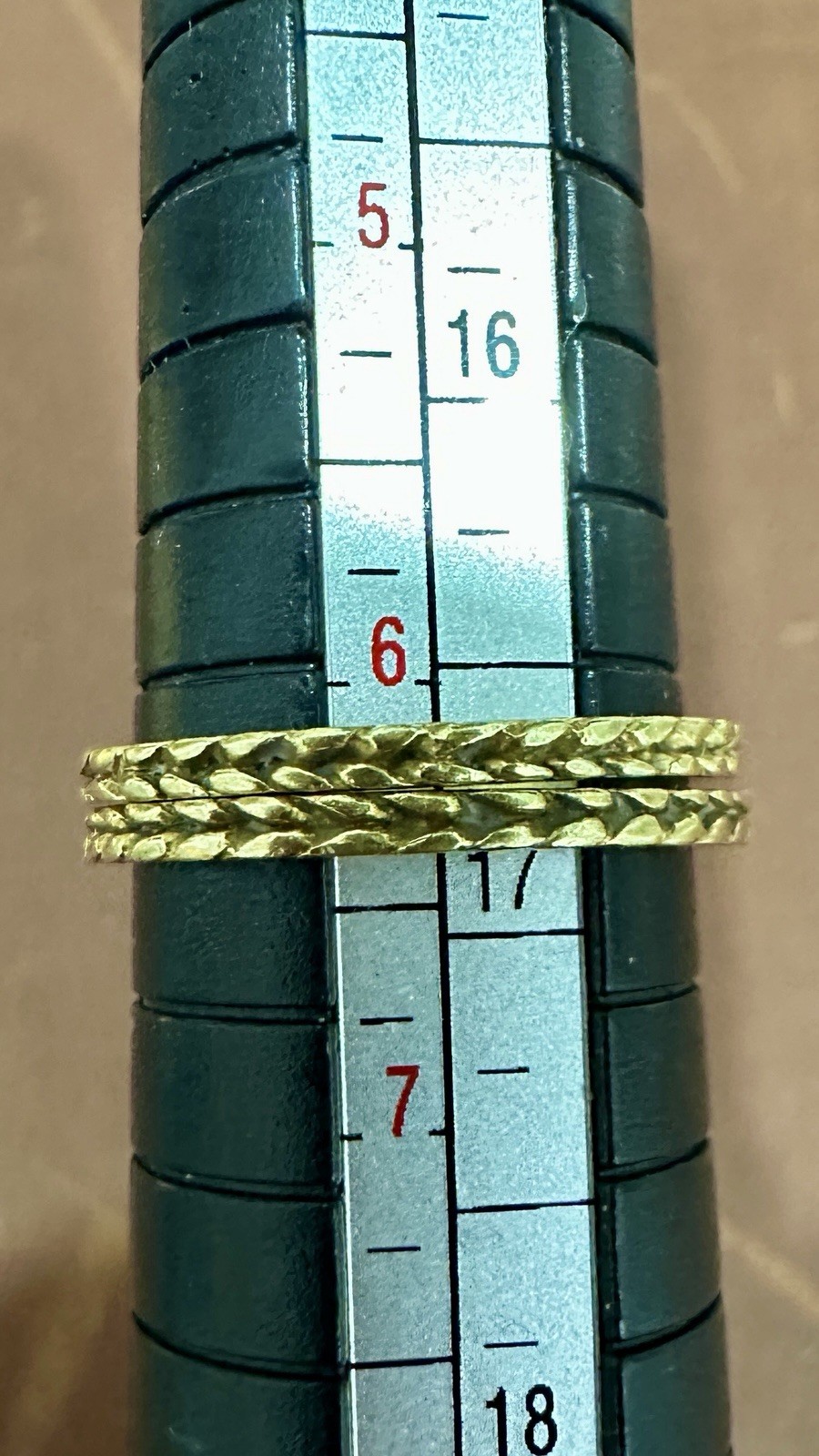 18k Braided Stack Ring Set - image 5