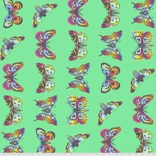Fat Quarter Free Spirit Tula Pink "Daydreamer" Butterfly Hugs Lagoon