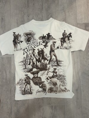 Vintage The Lone Ranger 1992 T-Shirt Marlin Tease Size XL Movie