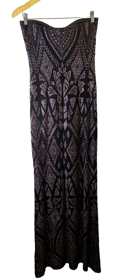 Vtg Beaded Mermaid Y2K HOCO Formal Dress Sz 3-4 Party Whimsigoth Fairy Grunge - Image 2 of 4