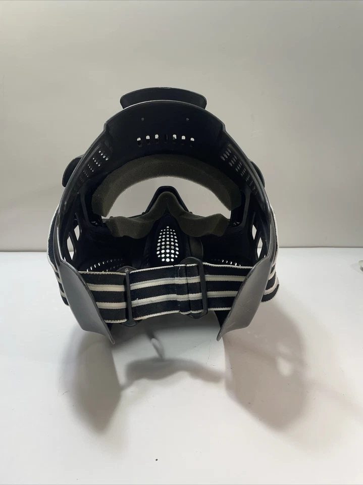 PMI Paintball Mask Black Protective Goggles Airsoft w/ Visor Adjustable Adult - Image 4 of 4