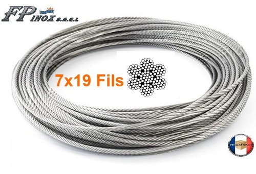 Câble inox A4 Trés Souple 7X19 Neuf Diamètre 3 4 5 6 mm inox 316- A4 - Bild 8 von 12