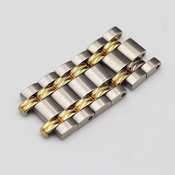 Bracelet montre femme Gucci authentique 6 maillons 9000L pièces argent/or 12 mm