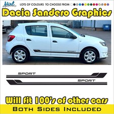 Dacia Sandero Side Stepway Logan Streifen Abziehbilder Aufkleber Grafik KOSTENLOSER VERSAND 007