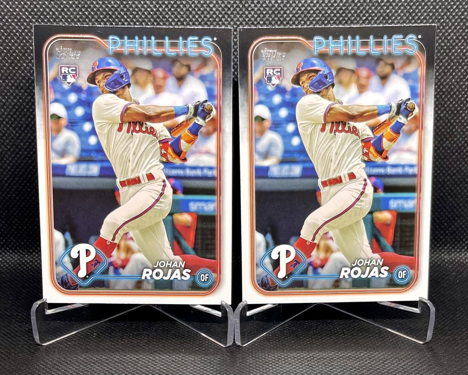 Two 2024 Topps Series 1 Johan Rojas #209 Rookie Cards Philadelphia Phillies