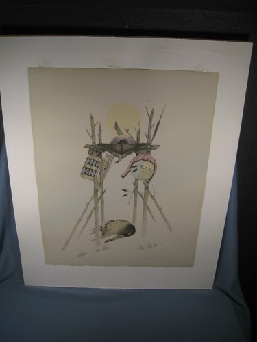 Signed Donald Vann Last Farewell Lithograph Print 92 of 150 22 1/4" Tall X 18" W