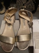 jimmy choo metallic sandals 36.5