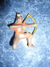 Manoil Barclay Lead Toy Indian Native American w/ Bow Arrow