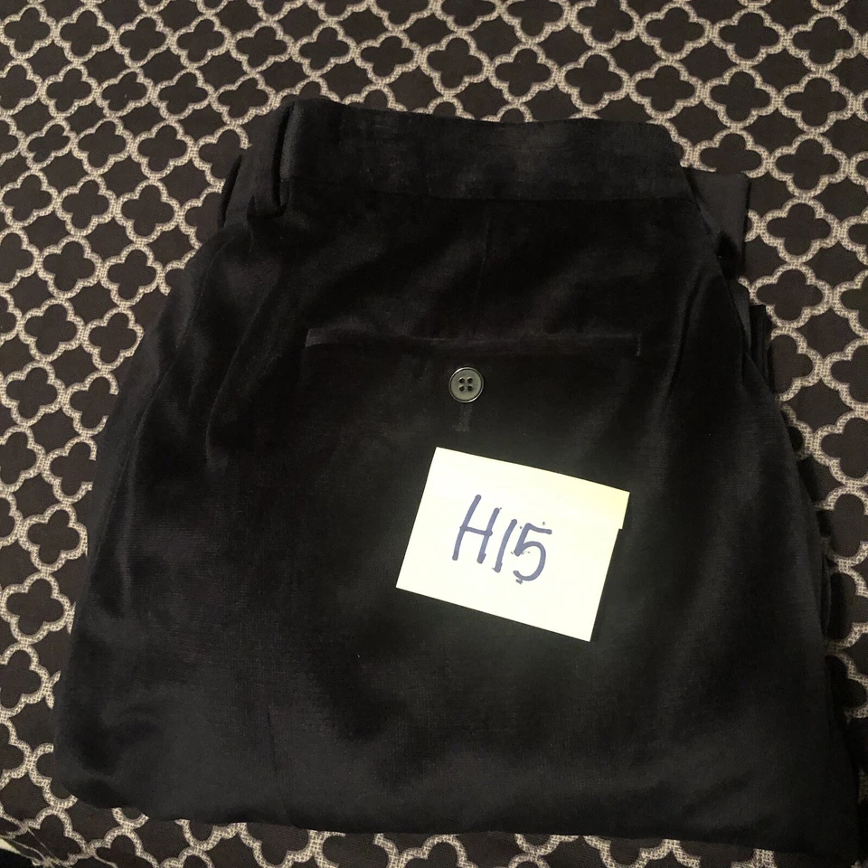 Pantalones Penguin by Munsingwear para hombre 38 X 32 azul marino terciopelo pierna recta H15 Foto 2 de 4