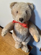 Vintage Steiff Classic 10  Caramel Mohair Teddy Bear Silver Button Fully Jointed