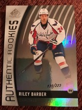 2017-18 SP GAME USED RILEY BARBER 139/223 ROOKIE RC UPPER DECK CAPITALS #131