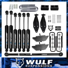 WULF 3" Front 2" Rear Lift Kit w/ Track Bar + Pro Comp Shocks For 99-04 F250 4X4
