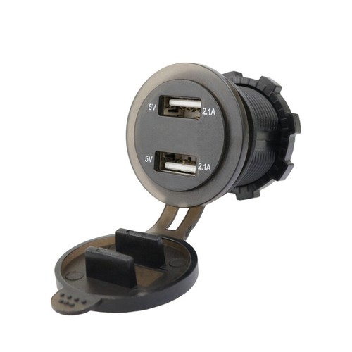 12V 24V Car Cigarette Lighter USB Socket Dual Ports Fast Charger Power Adapter ☊ - Picture 9 of 15
