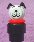 RARE VINTAGE 1970'S 80'S FISHER PRICE LITTLE PEOPLE DOG RED COLLAR A+ CONDITION!