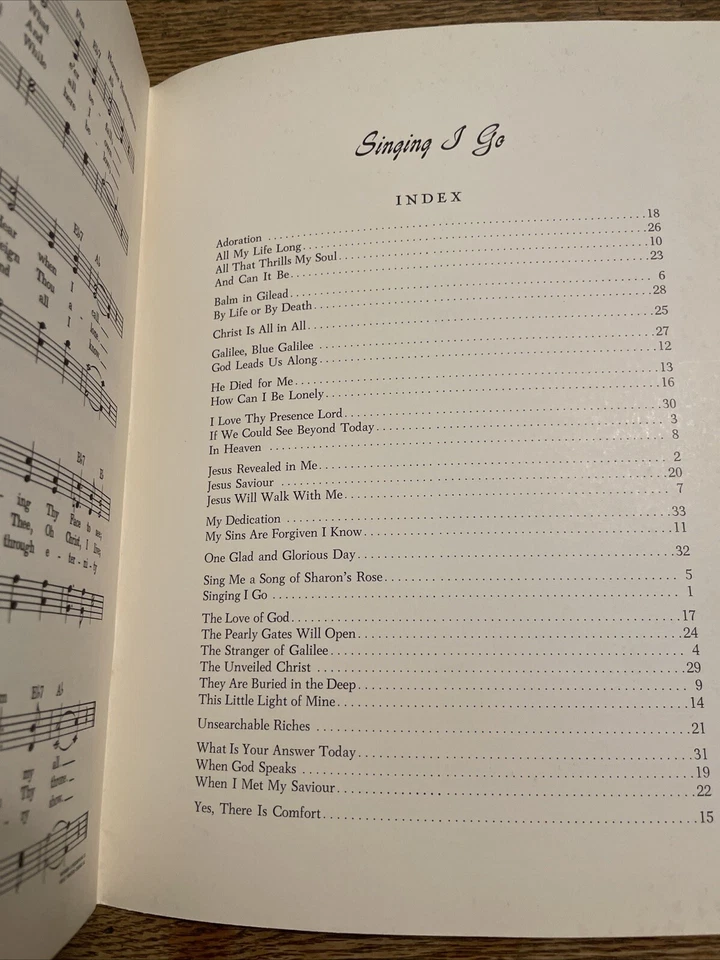 Singing, I Go ￼Vintage Sheet Music book  1949 George Beverly Shea - Image 2 of 3