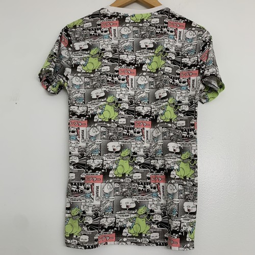 Rugrats Reptar Mens Small Comic Style All Over Print AOP Short Sleeve Tee Shirt - Picture 3 of 4