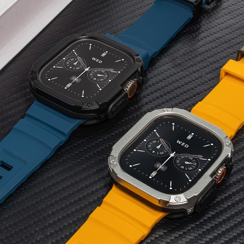 Étui de protection bracelet silicone pour Apple Watch bracelet Ultra2/1 série10 9 8 7 46 mm - Photo 11 sur 33