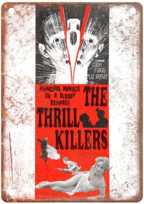 Thrill Killers Vintage Movie Poster Old Retro Look Metal Sign MP4624