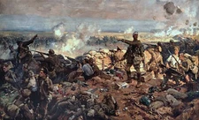 The Second Battle of Ypres Painting by Richard Jack Reproduction