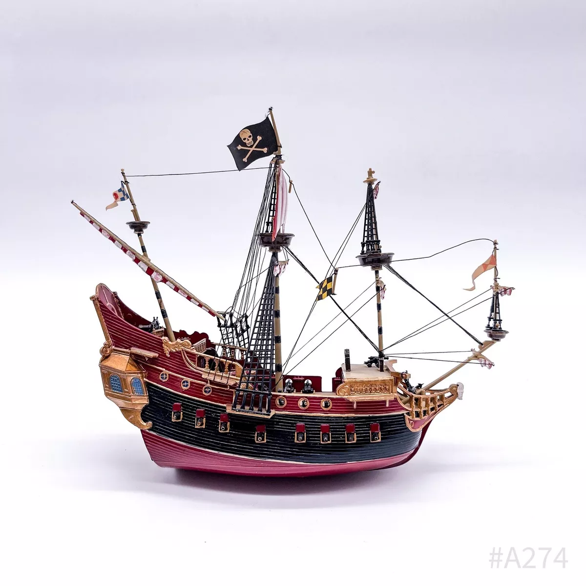 Ship Model Ship Pirate Ship Plastic From One Collection 8 5/16x7 1/2in