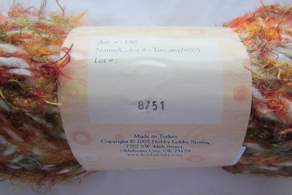 Yarn Bee Italia Yarn 005 Tuscany (Fall Colors) 4 oz. / 111 yards