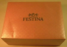 FESTINA CERAMIC-WATCH BOX-VINTAGE-WITH TAG-RARE WATCH BOX-H