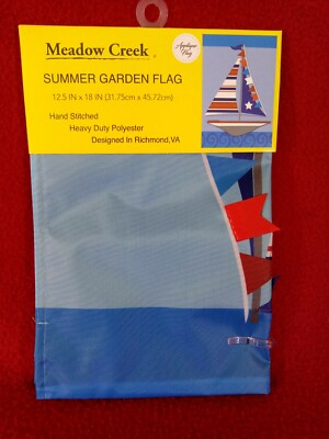 Meadow Creek Garden Flag Sail On Sailboat 12.5 x18  Americana NEW - SO COOL!!