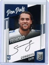 2021 Panini Elite Simi Fehoko Rookie Pen Pals Autograph- Dallas Cowboys